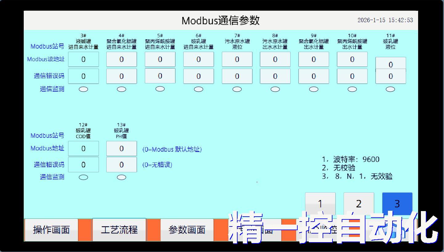污水处理参数设定 污水处理参数设定
